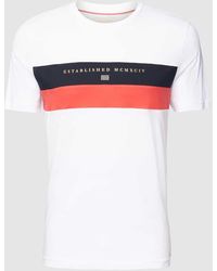 Christian Berg Men - T-Shirt mit Kontraststreifen - Lyst