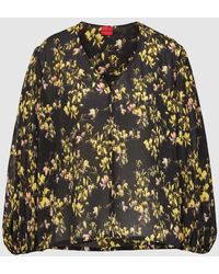 HUGO - Bluse mit floralem Allover-Muster Modell 'Carmelara' - Lyst