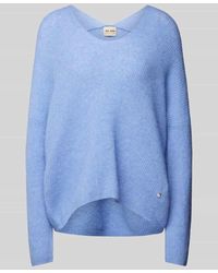 Mos Mosh - Strickpullover mit V-Ausschnitt Modell 'THORA' - Lyst