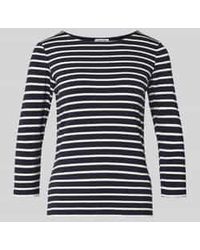 MORE&MORE - T-Shirt Met Ronde Hals En 3/4-Mouw - Lyst