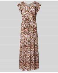 B.Young - Midikleid Mit V-Ausschnitt Modell 'Joella' - Lyst