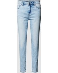Blue Monkey - Slim Fit Jeans Met Verkort Model - Lyst