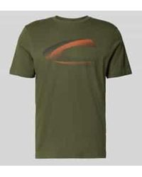 Camel Active - T-Shirt Met Ronde Hals - Lyst