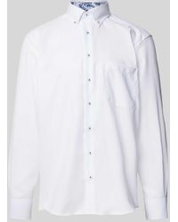 Eterna - Comfort Fit Zakelijk Overhemd Met Button-downkraag - Lyst
