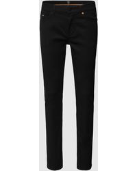 BOSS - Skinny Fit Jeans Met Labeldetail - Lyst