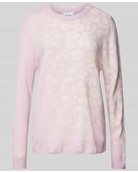 Vila - Strickpullover mit gerippten Abschlüssen Modell 'LELEO' - Lyst