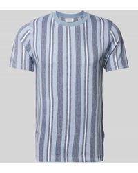 Lindbergh - Relaxed Fit T-Shirt Mit Streifenmuster Modell 'Towel Striped' - Lyst