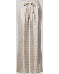 Zadig & Voltaire - Wide Leg Stoffhose mit Allover-Muster Modell 'POMY' - Lyst