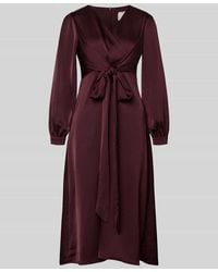 Neo Noir - Midikleid mit V-Ausschnitt Modell 'RIMINI' - Lyst