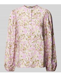 MSCH Copenhagen - Bluse mit floralem Print Modell 'Nathalina' - Lyst