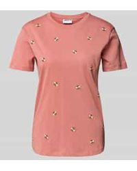 Jake*s - T-shirt Met Motiefstitching - Lyst