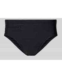 Schiesser - Slim Fit Zwembroek Met Ritszak - Lyst