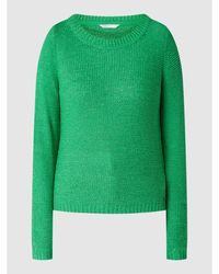 ONLY Pullover aus Bändchengarn Modell 'Geena' - Grün