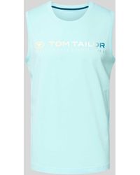 Tom Tailor - Tanktop mit Label-Print - Lyst