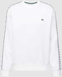 Lacoste - Classic Fit Sweatshirt mit Label-Stitching - Lyst
