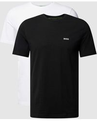 BOSS - T-Shirt im 2er-Pack mit Logo-Print - Lyst