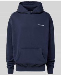 PEGADOR - Oversized Hoodie mit Logo-Stitching und Känguru-Tasche - Lyst