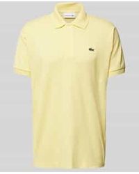 Lacoste - Classic Fit Poloshirt Met Labeldetail - Lyst
