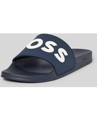BOSS - Slippers Met Labelprint - Lyst
