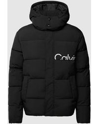 Calvin Klein - Jacke mit Label-Print - Lyst
