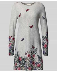Apricot - Regular Fit Kleid in Strick-Optik - Lyst