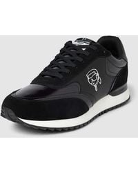 Karl Lagerfeld - Leren Sneakers Met Logo-applicatie - Lyst