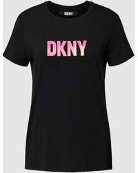 DKNY - T-shirt Met Labelprint - Lyst