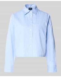 S.oliver - Boxy Fit Overhemdblouse Van Katoenmix - Lyst