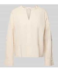 Opus - Regular Fit Blouse Met V-Hals Model 'Feleen' - Lyst