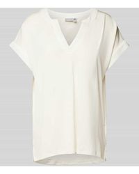 Fransa - T-Shirt mit V-Ausschnitt Modell 'Liv' - Lyst