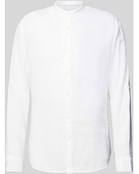 SELECTED - Regular Fit Leinenhemd mit Maokragen Modell 'KYLIAN' - Lyst