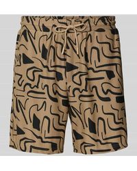 Only & Sons - Regular Fit Shorts mit Strukturmuster Modell 'TEL' - Lyst