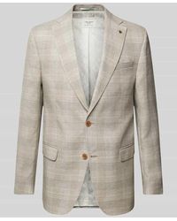 Carl Gross - Slim Fit 2-Knopf-Sakko mit Leinen-Anteil Modell 'Theo' - Lyst