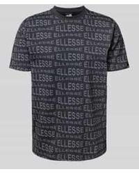Ellesse - T-Shirt Met Labelprints, Model 'Distorta' - Lyst