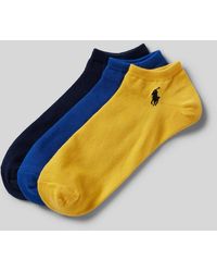 Polo Ralph Lauren - Socken mit Label-Detail Modell 'COMBED COTTON' im 3er-Pack - Lyst