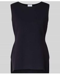 Comma, - Stricktop aus Viskose-Mix mit Rundhalsausschnitt - Lyst