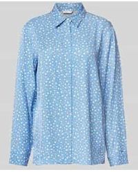 Tommy Hilfiger - Regular Fit Blouse Met Blinde Knoopsluiting - Lyst