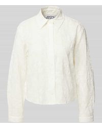JAKE*S STUDIO WOMAN - Regular Fit Bluse Mit Motiv-Stitching - Lyst