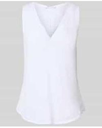 ZABAIONE - Regular Fit Linnen Blousetop Met V-Hals, Model 'Lu44Cia' - Lyst