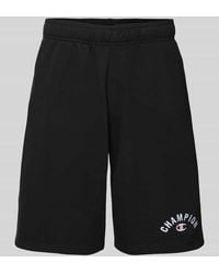 Champion - Baggy Fit Sweatshorts mit Label-Stitching - Lyst
