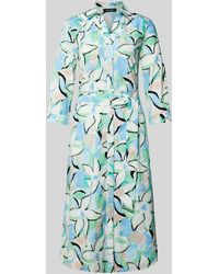 MORE&MORE - Knielanges Kleid mit Allover-Print - Lyst