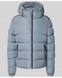 Superdry - Steppjacke mit Kapuze und seitlichen Reißverschlusstaschen - Lyst