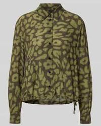 Marc Cain - Regular Fit Blouse Van Viscose Met Tunnelkoord - Lyst