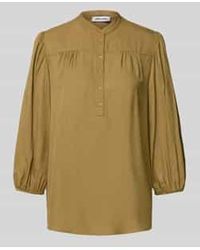 MORE&MORE - Blouseshirt Met Korte Knoopsluiting - Lyst