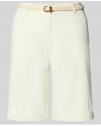 Christian Berg Women - Bermuda Met Riem En Franse Steekzakken - Lyst