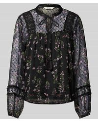 ONLY - Regular Fit Bluse Mit Semitransparentem Arm Modell 'Tessa' - Lyst