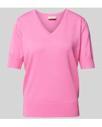 Freequent - Strickshirt mit V-Ausschnitt Modell 'Katie' - Lyst