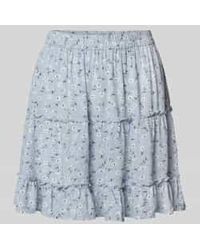 Pieces - Uitlopende Minirok Met All-over Motief - Lyst
