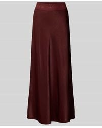 Oh April - Maxirock aus Satin mit elastischem Bund Modell 'Jaelynn' - Lyst