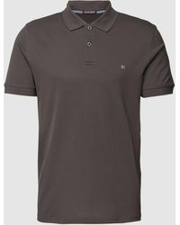 Christian Berg Men - Slim Fit Poloshirt im unifarbenen Design - Lyst